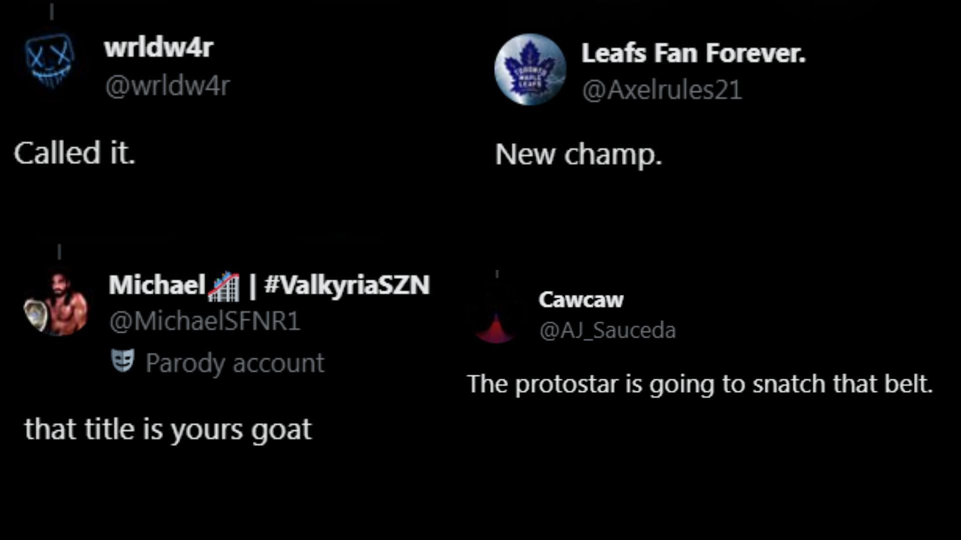 Fans react to Cole and Fletcher coming face to face. (Images via Fletcher's X)
